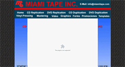 Desktop Screenshot of miamitape.com